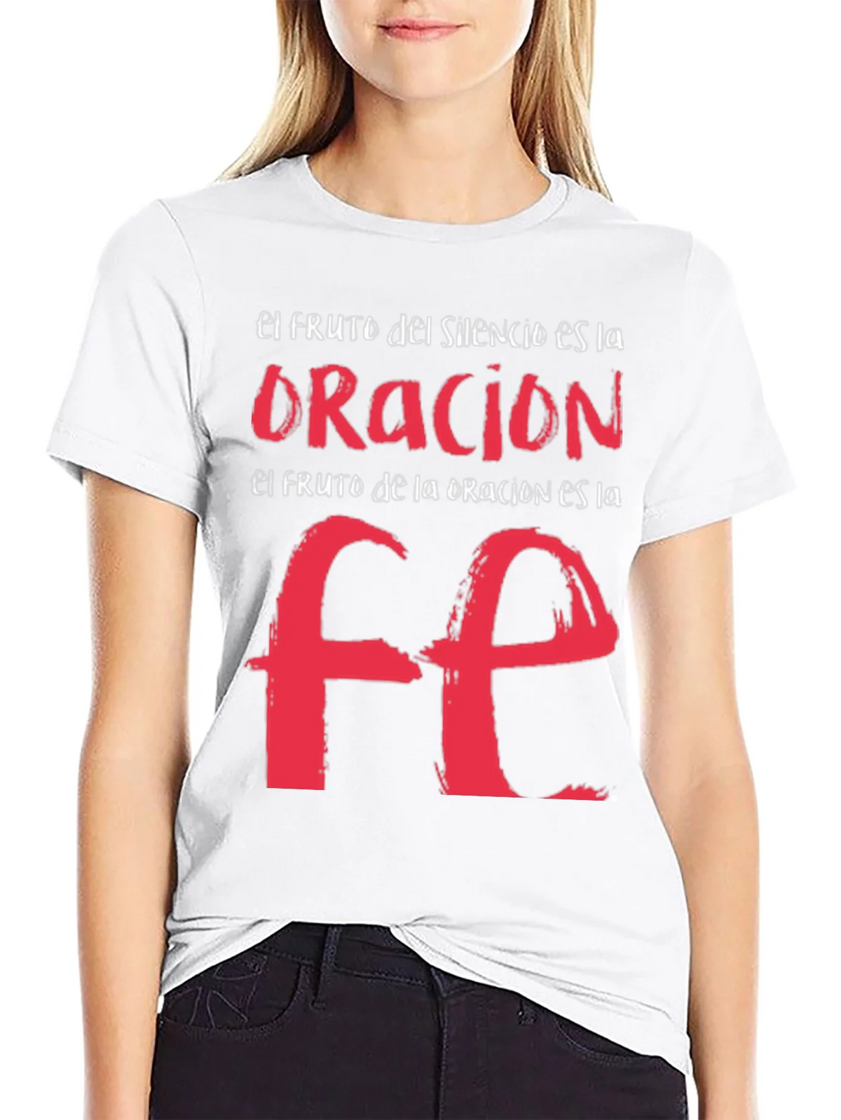 Faith Graphic T-Shirt - Spanish Religious Tee product image 8