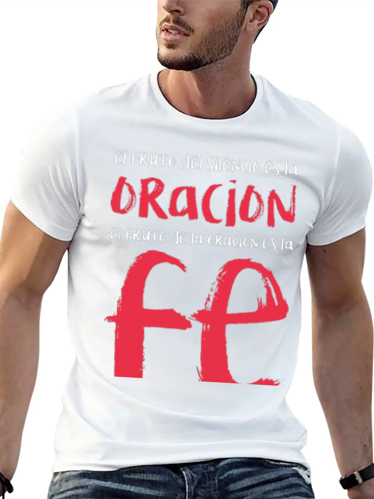 Faith Graphic T-Shirt - Spanish Religious Tee product image 11