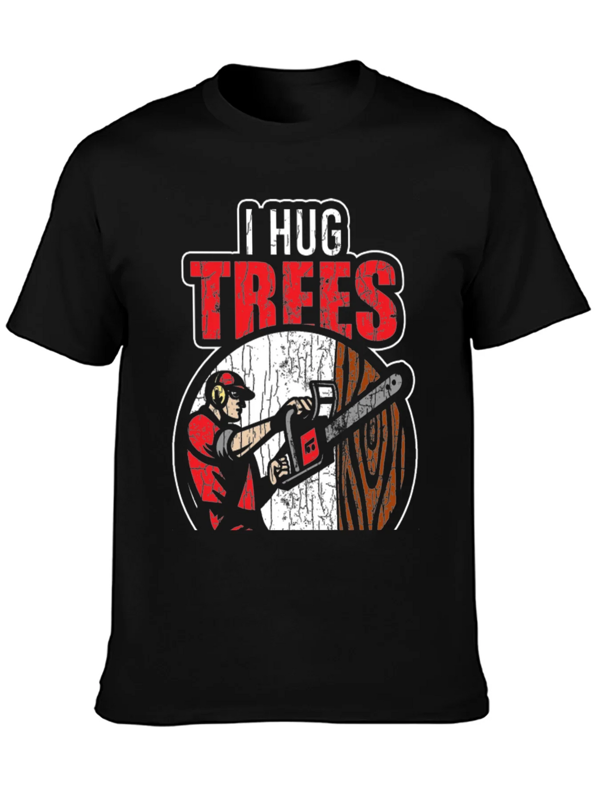 I Hug Trees Graphic T-Shirt - Arborist Lumberjack product image 3