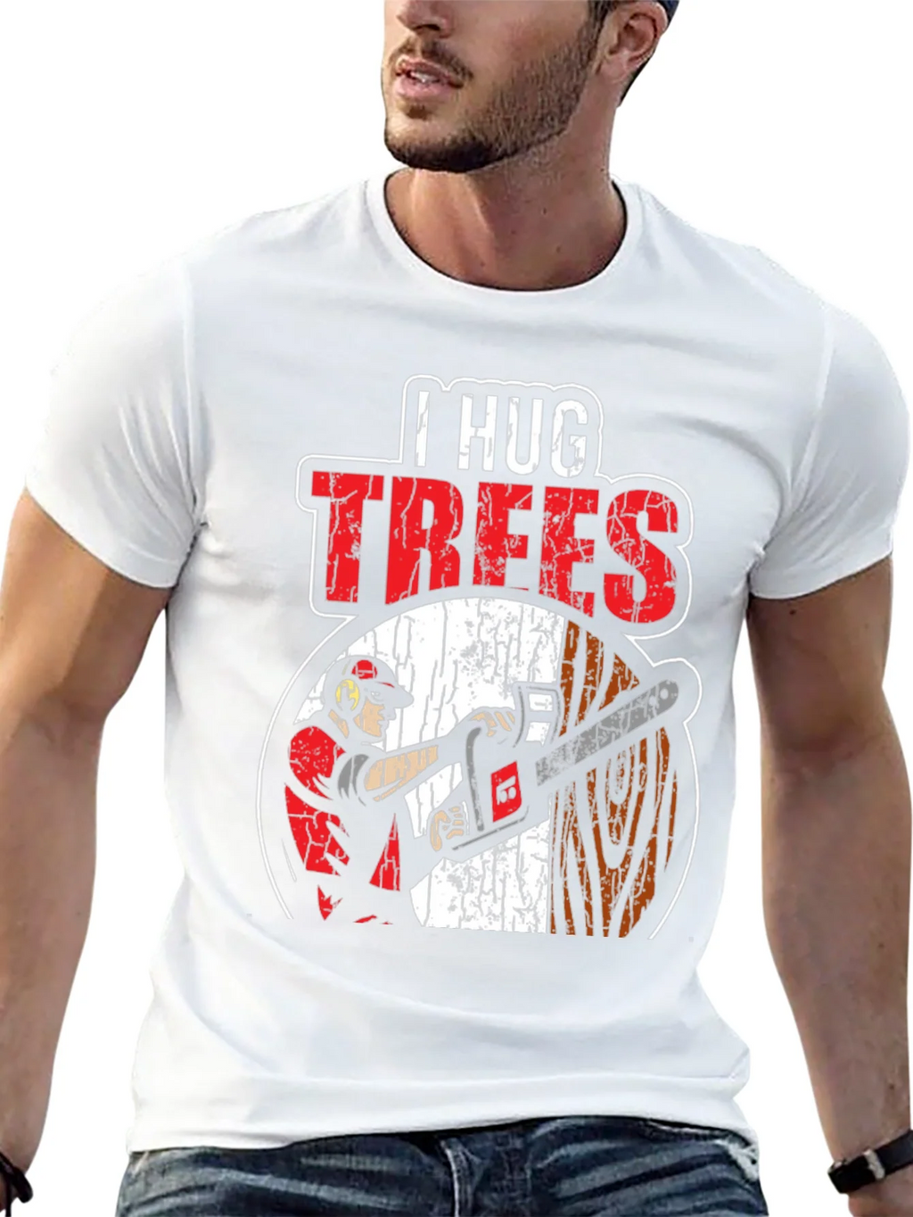 I Hug Trees Graphic T-Shirt - Arborist Lumberjack product image 12