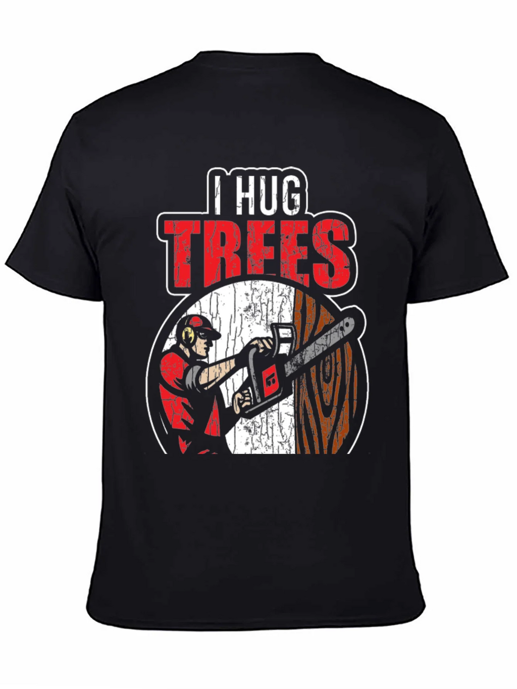 I Hug Trees Graphic T-Shirt - Arborist Lumberjack product image 4