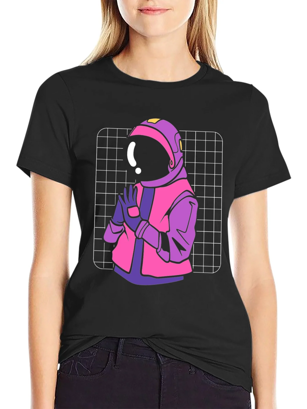 Retro Astronaut Graphic T-Shirt product image 2