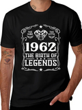 The Man Myth Legend 1962 Black T-Shirt product image 1