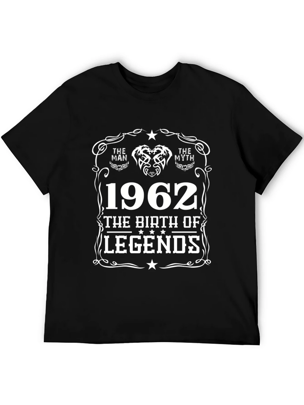 The Man Myth Legend 1962 Black T-Shirt product image 4