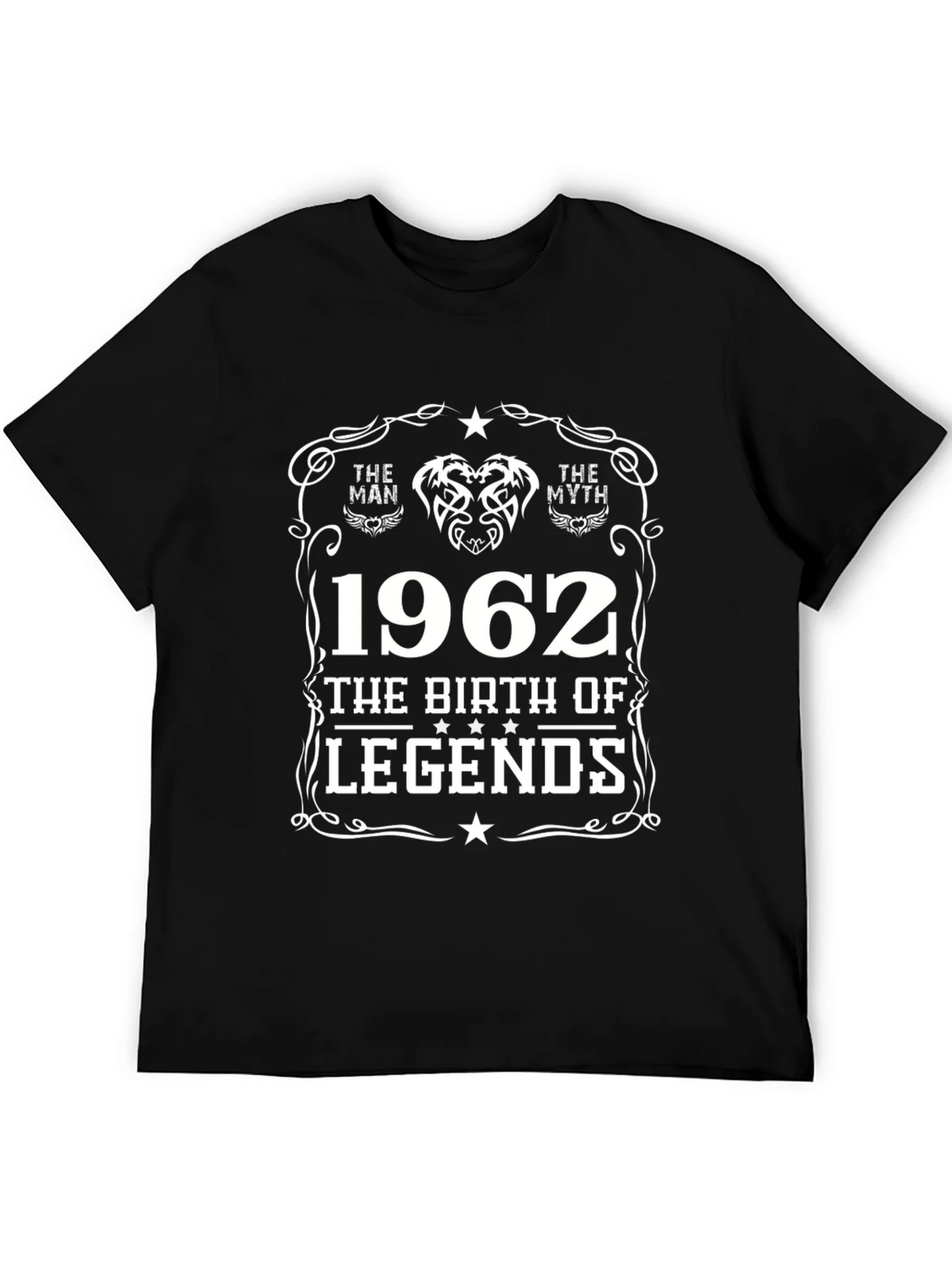 The Man Myth Legend 1962 Black T-Shirt product image 4