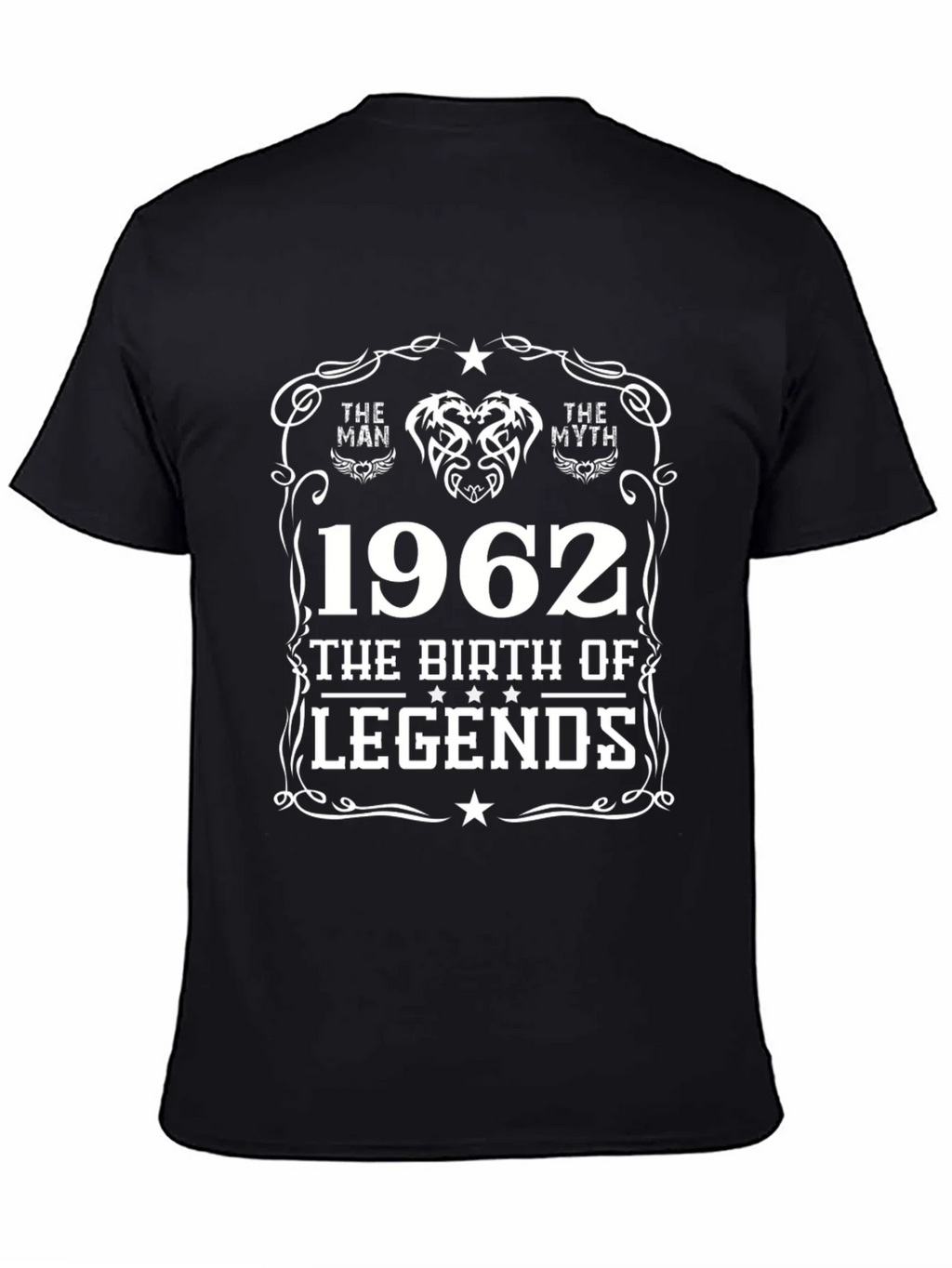 The Man Myth Legend 1962 Black T-Shirt product image 3