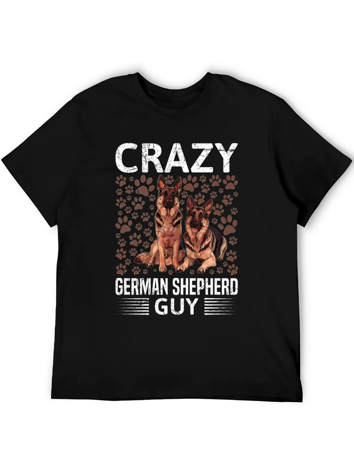 Crazy German Shepherd Guy T-Shirt - Dog Lover Tee product image 5