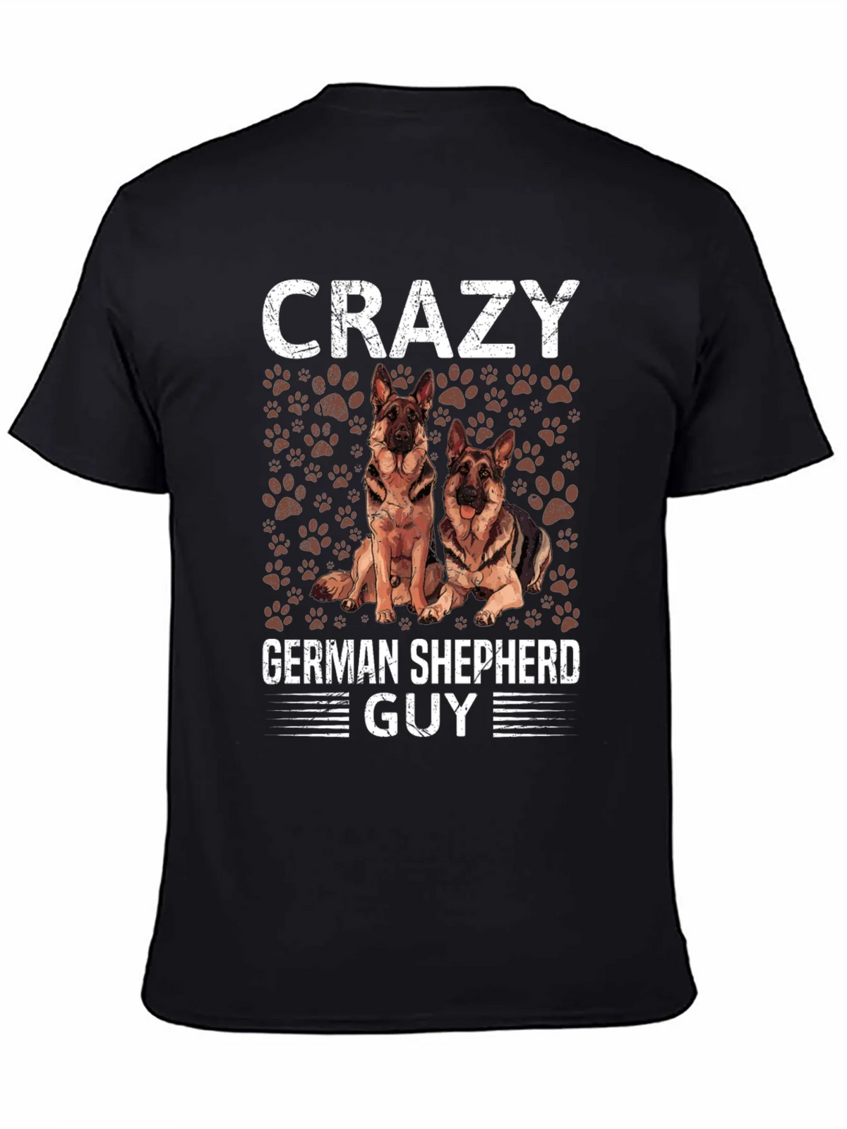 Crazy German Shepherd Guy T-Shirt - Dog Lover Tee product image 4