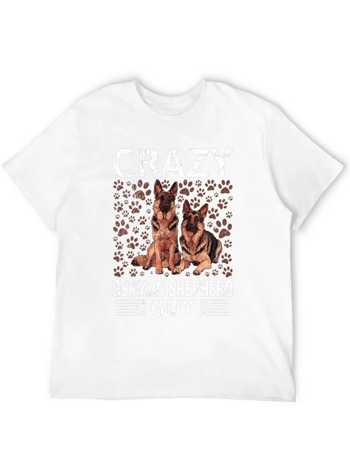 Crazy German Shepherd Guy T-Shirt - Dog Lover Tee product image 11