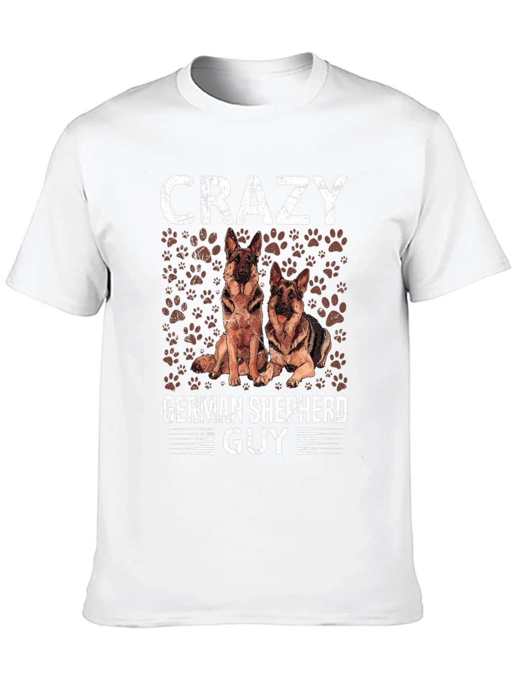 Crazy German Shepherd Guy T-Shirt - Dog Lover Tee product image 9