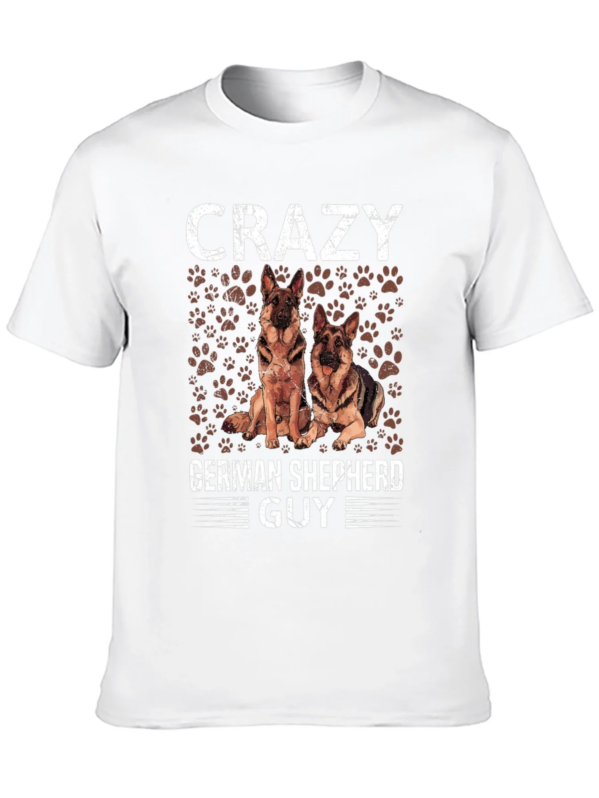 Crazy German Shepherd Guy T-Shirt - Dog Lover Tee product image 9