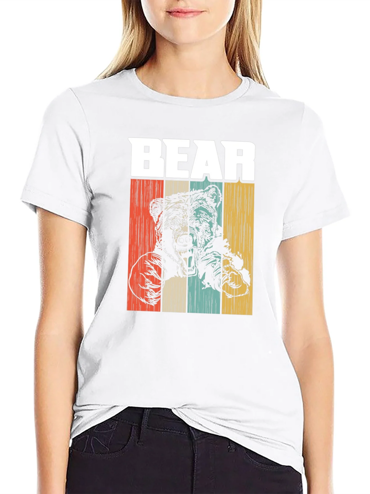 Vintage Style Bear Graphic T-Shirt product image 8
