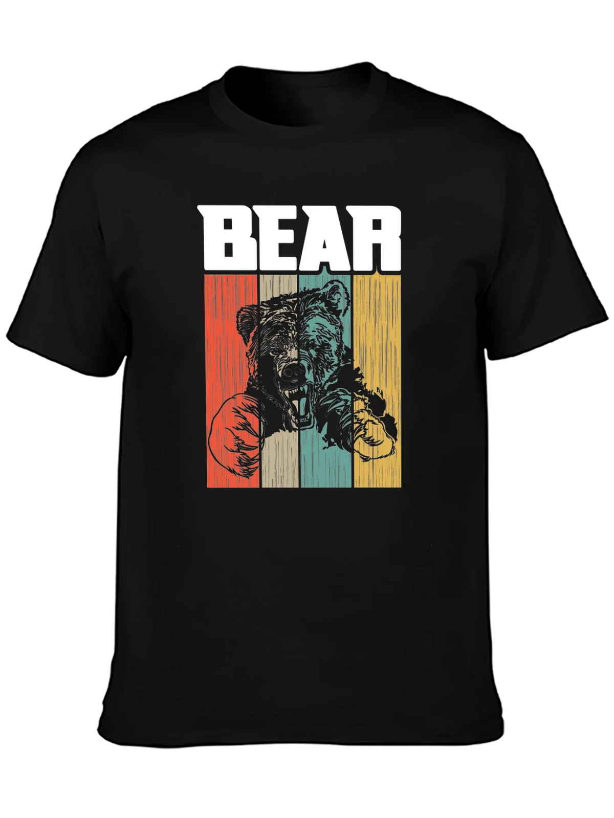 Vintage Style Bear Graphic T-Shirt product image 3