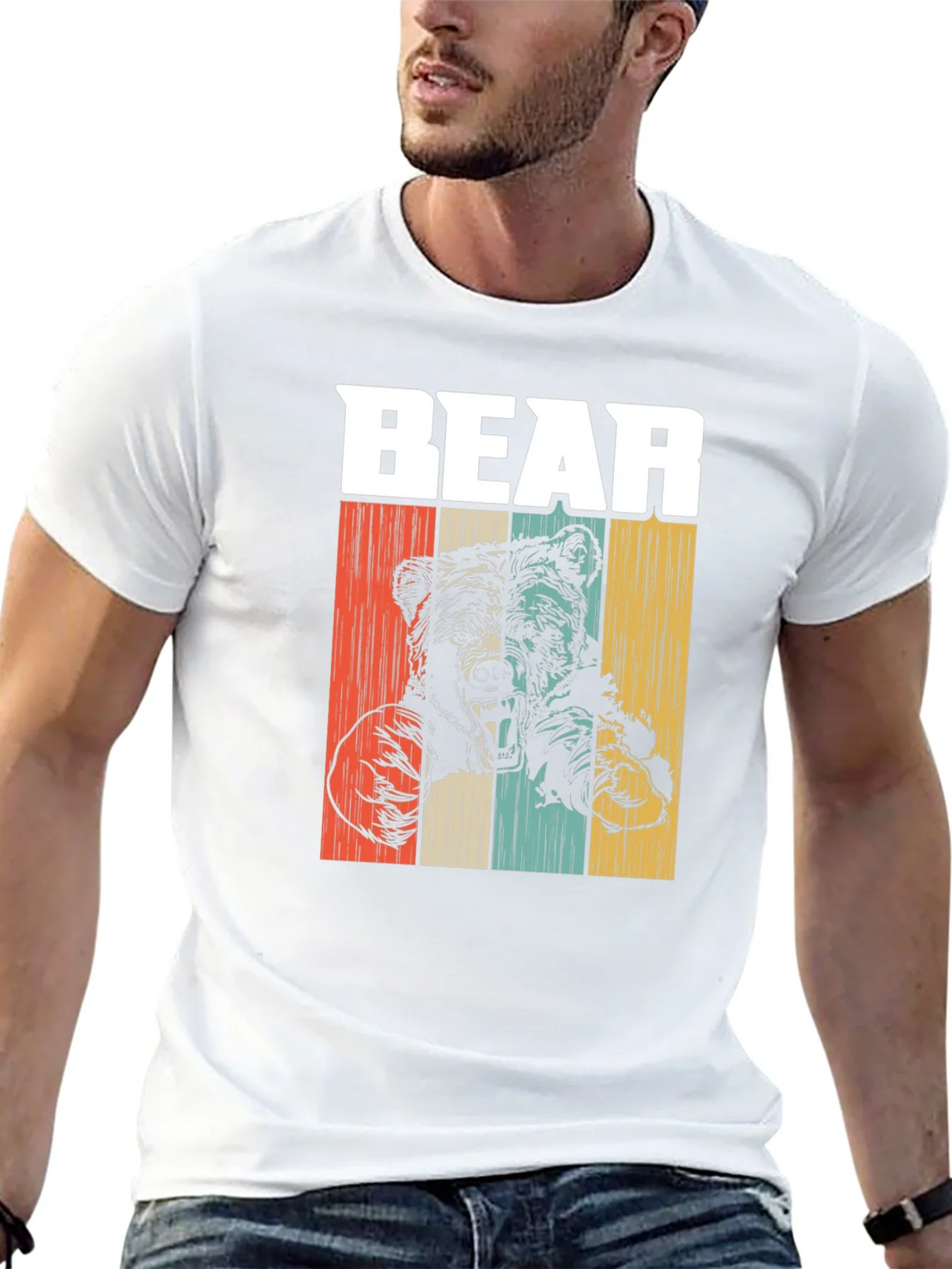 Vintage Style Bear Graphic T-Shirt product image 11
