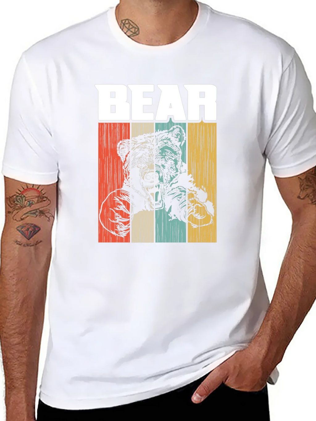 Vintage Style Bear Graphic T-Shirt product image 7