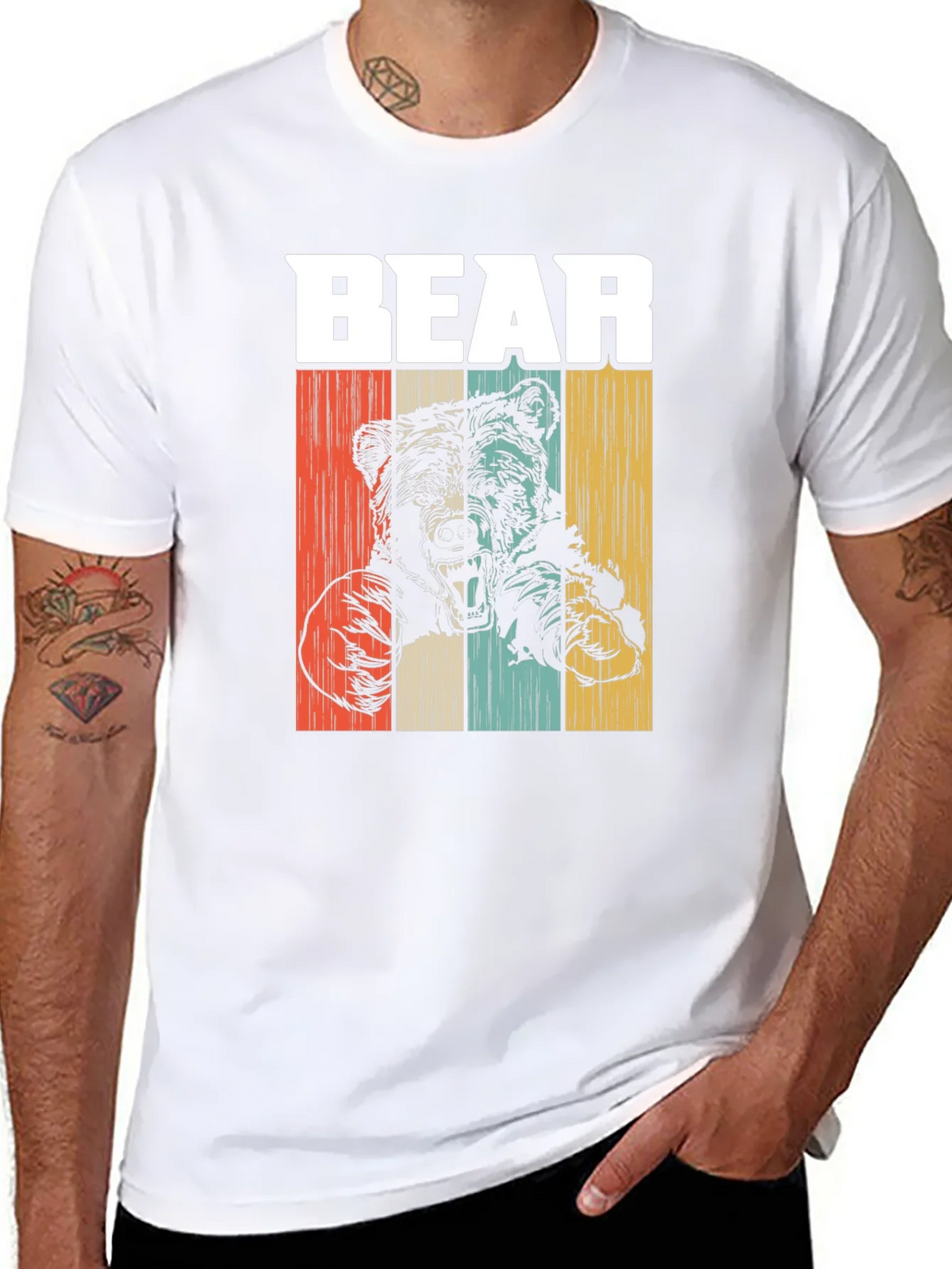 Vintage Style Bear Graphic T-Shirt product image 7