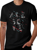 Modern Graphic Tee - Black - Abstract Design product image 1