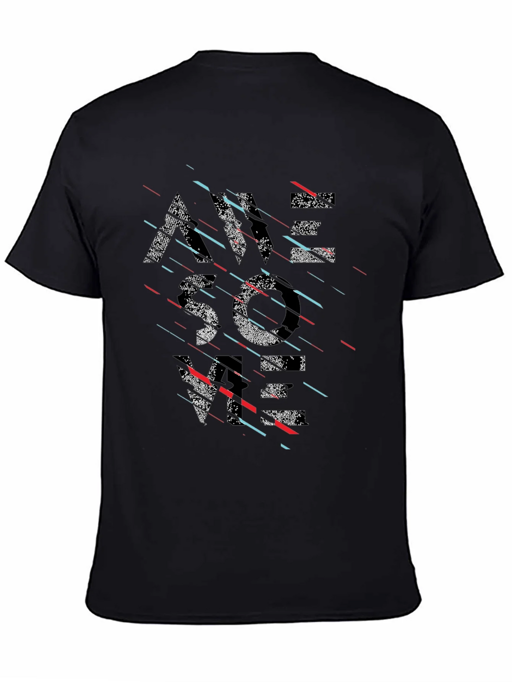 Modern Graphic Tee - Black - Abstract Design product image 4