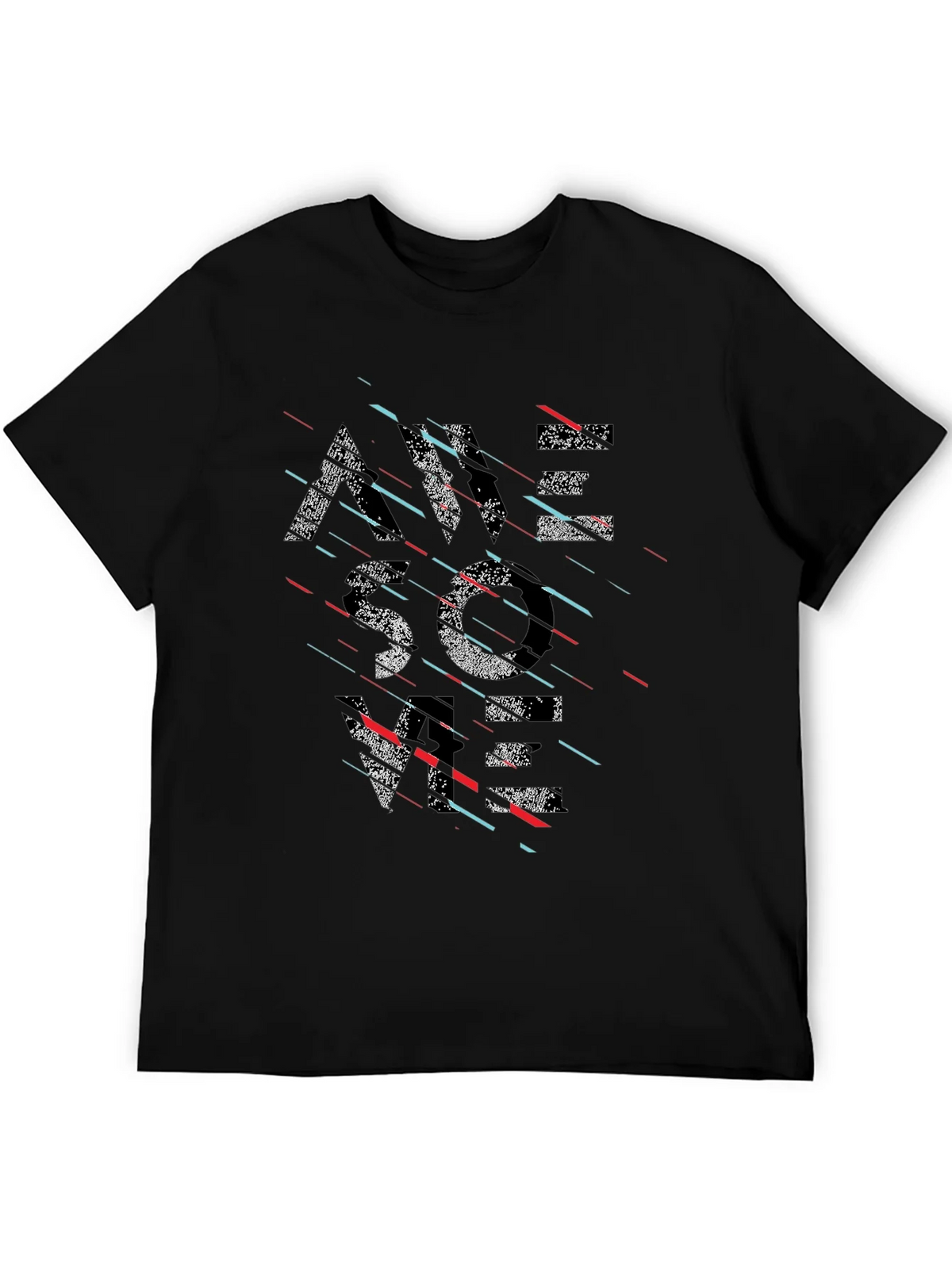 Modern Graphic Tee - Black - Abstract Design product image 5