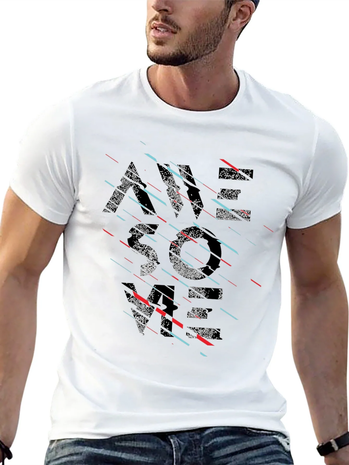 Modern Graphic Tee - Black - Abstract Design product image 11