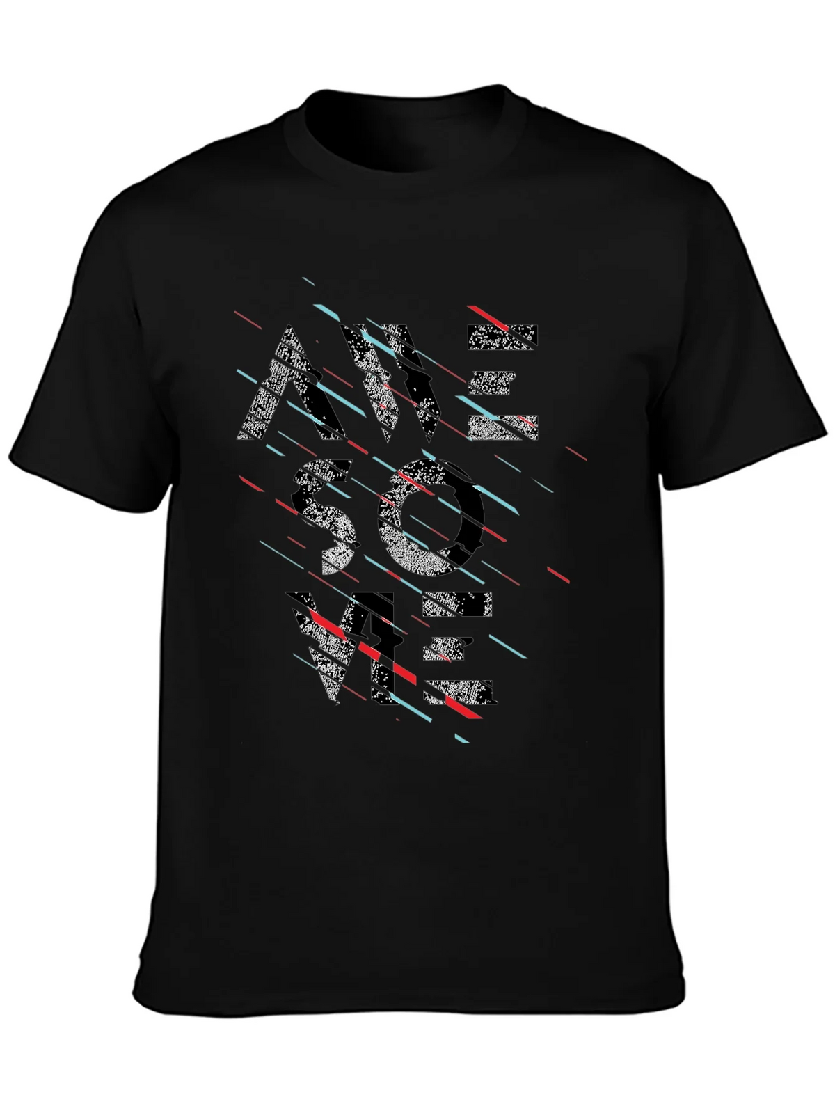 Modern Graphic Tee - Black - Abstract Design product image 3
