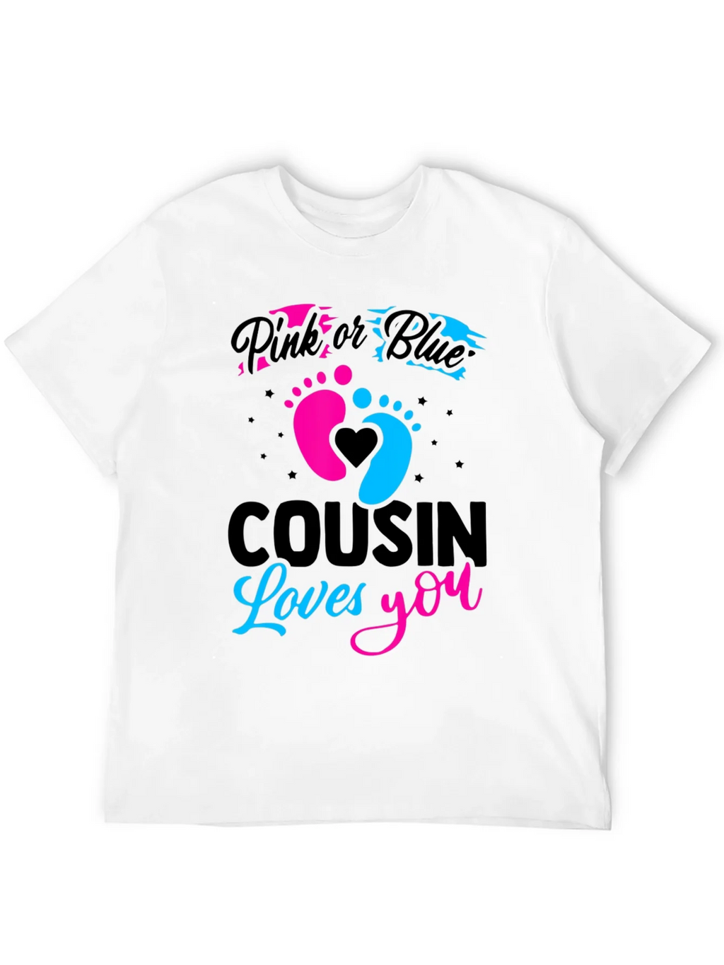 Cousin Loves You Gender Reveal T-Shirt product image 9