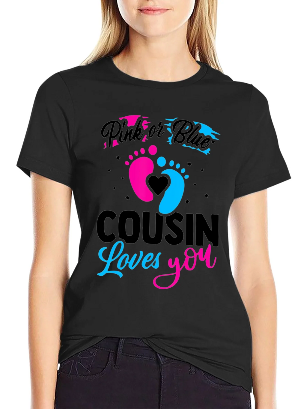 Cousin Loves You Gender Reveal T-Shirt product image 1