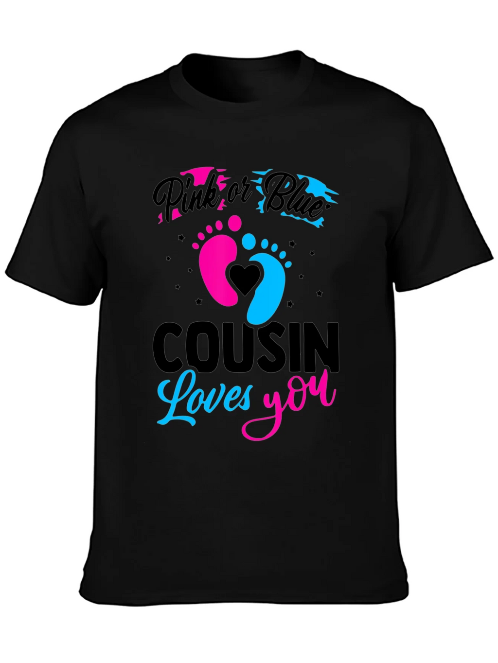 Cousin Loves You Gender Reveal T-Shirt product image 2
