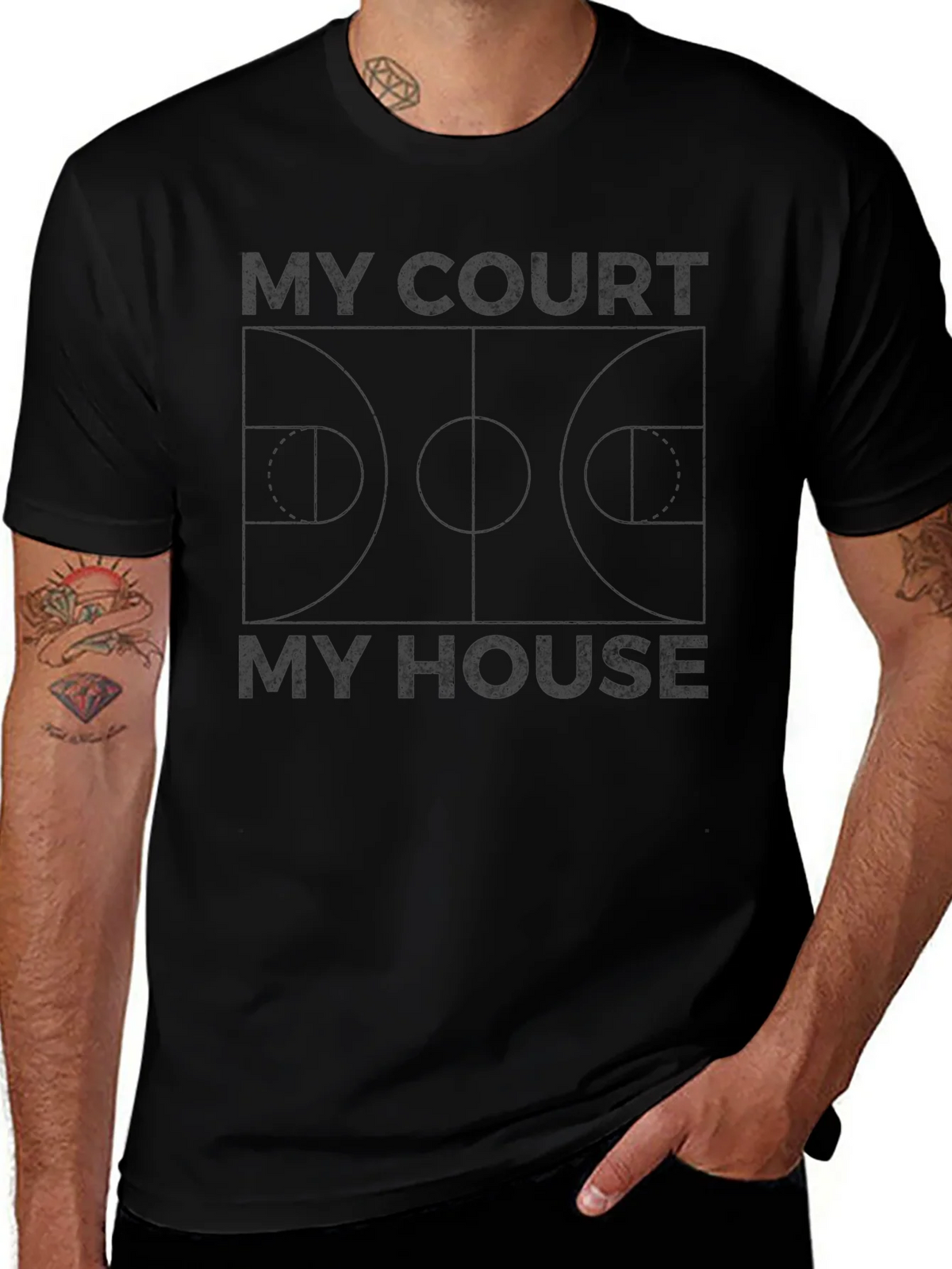 My Court My House Basketball T-Shirt product image 1