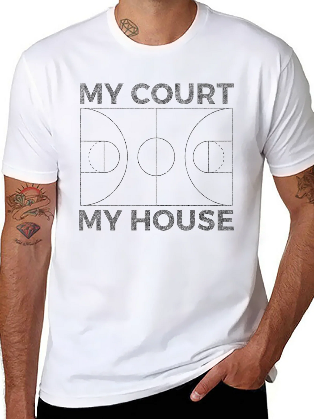 My Court My House Basketball T-Shirt product image 7