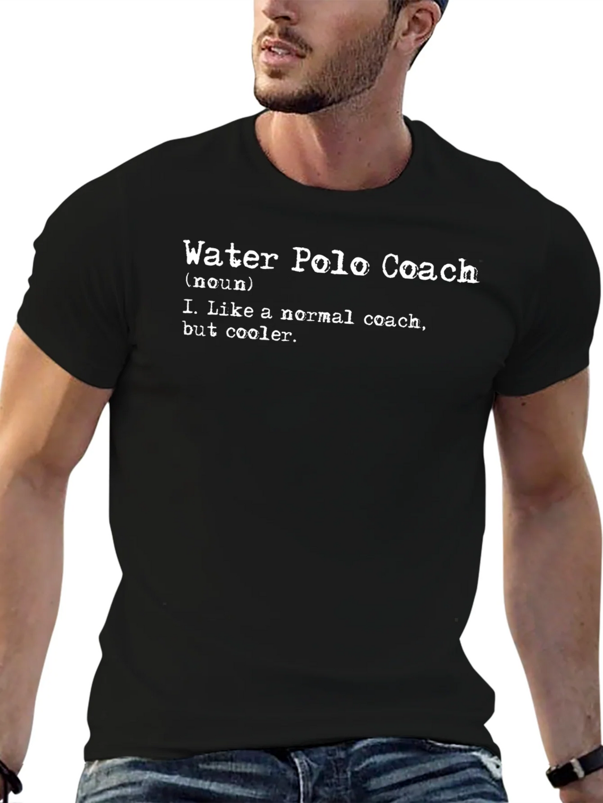 Water Polo Coach Definition T-Shirt - Cool Coaching Gift product image 6