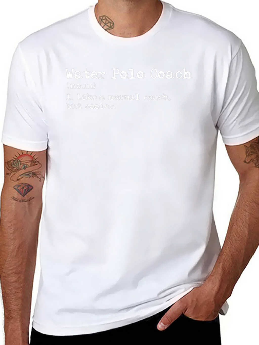 Water Polo Coach Definition T-Shirt - Cool Coaching Gift product image 7