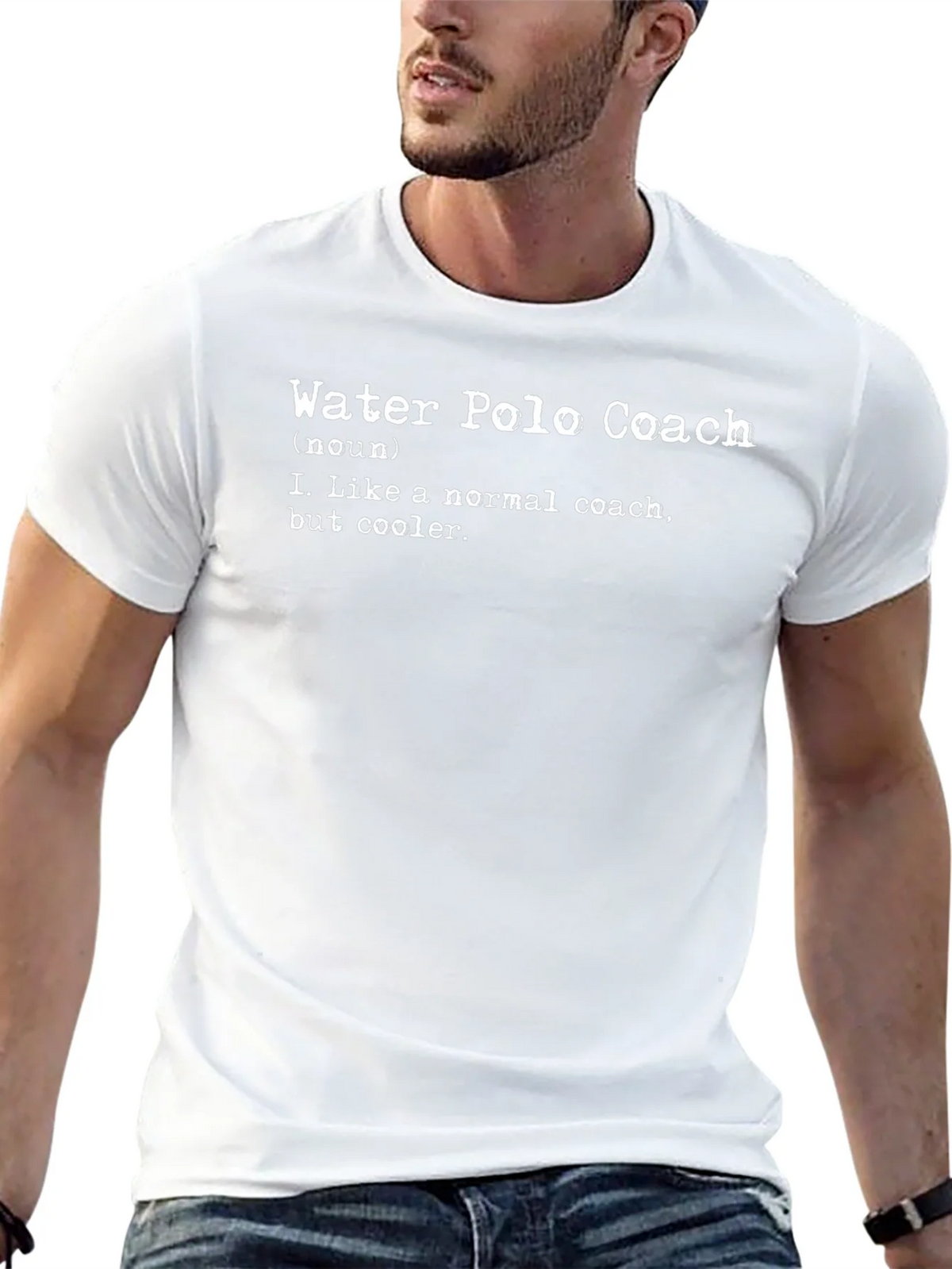 Water Polo Coach Definition T-Shirt - Cool Coaching Gift product image 12