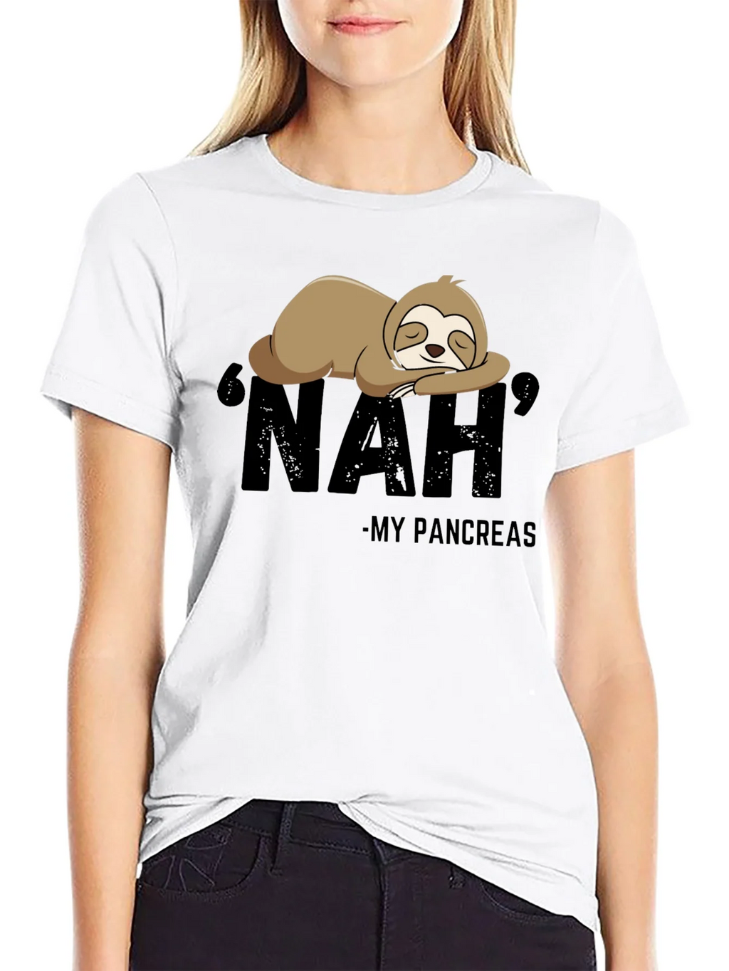 Nah My Pancreas Sloth T-Shirt product image 8