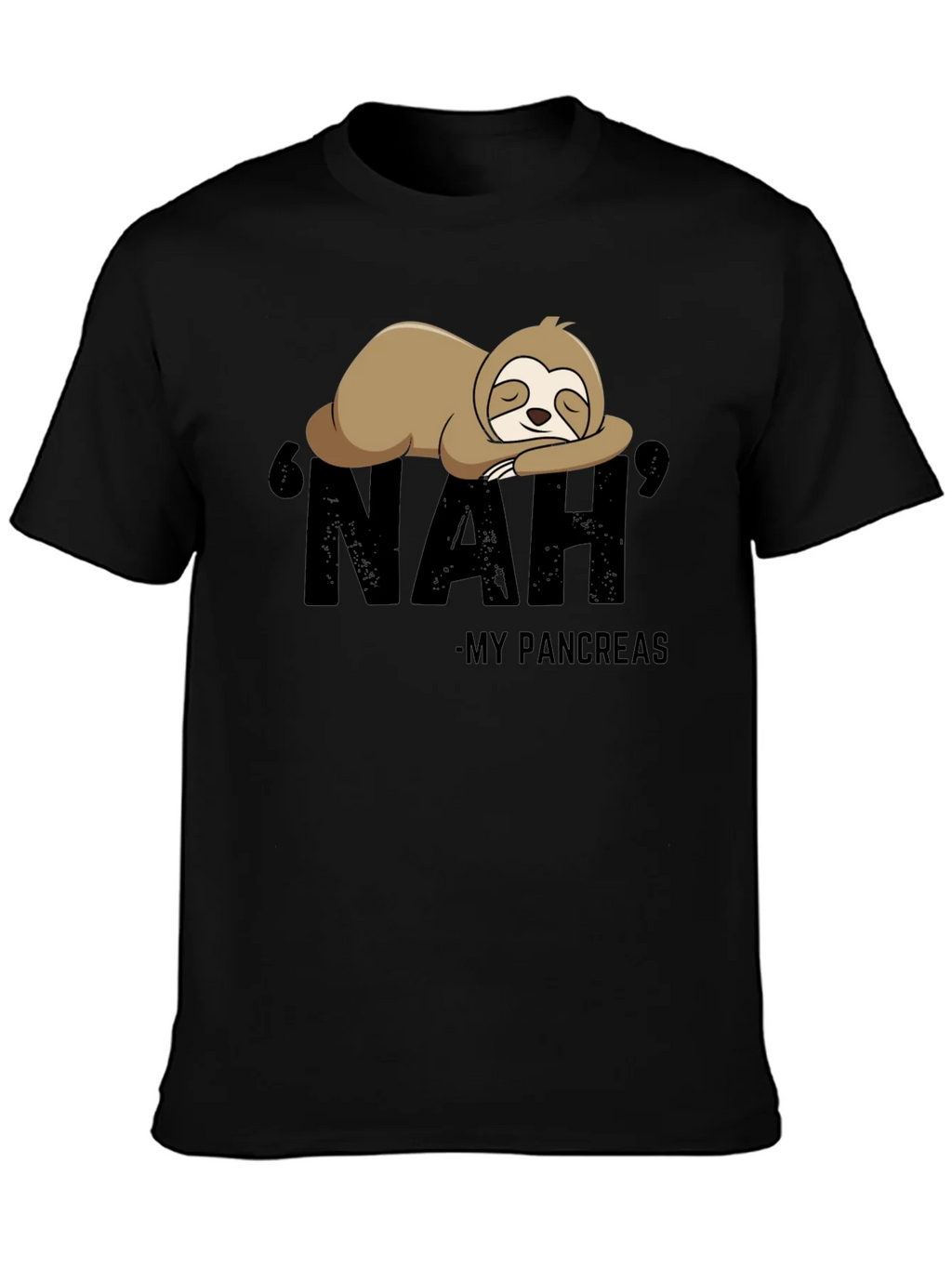 Nah My Pancreas Sloth T-Shirt product image 3