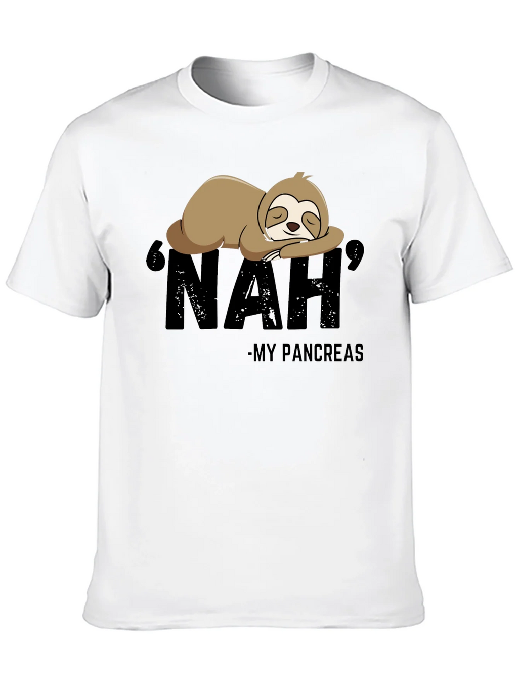 Nah My Pancreas Sloth T-Shirt product image 9