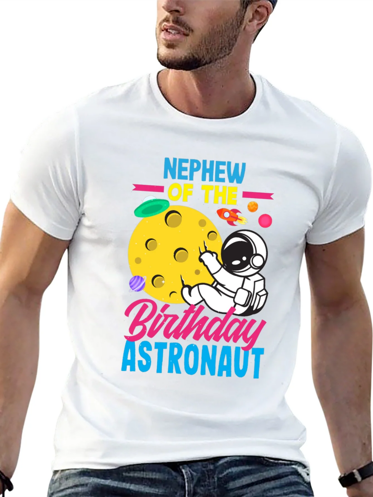 Nephew Birthday Astronaut T-Shirt product image 10