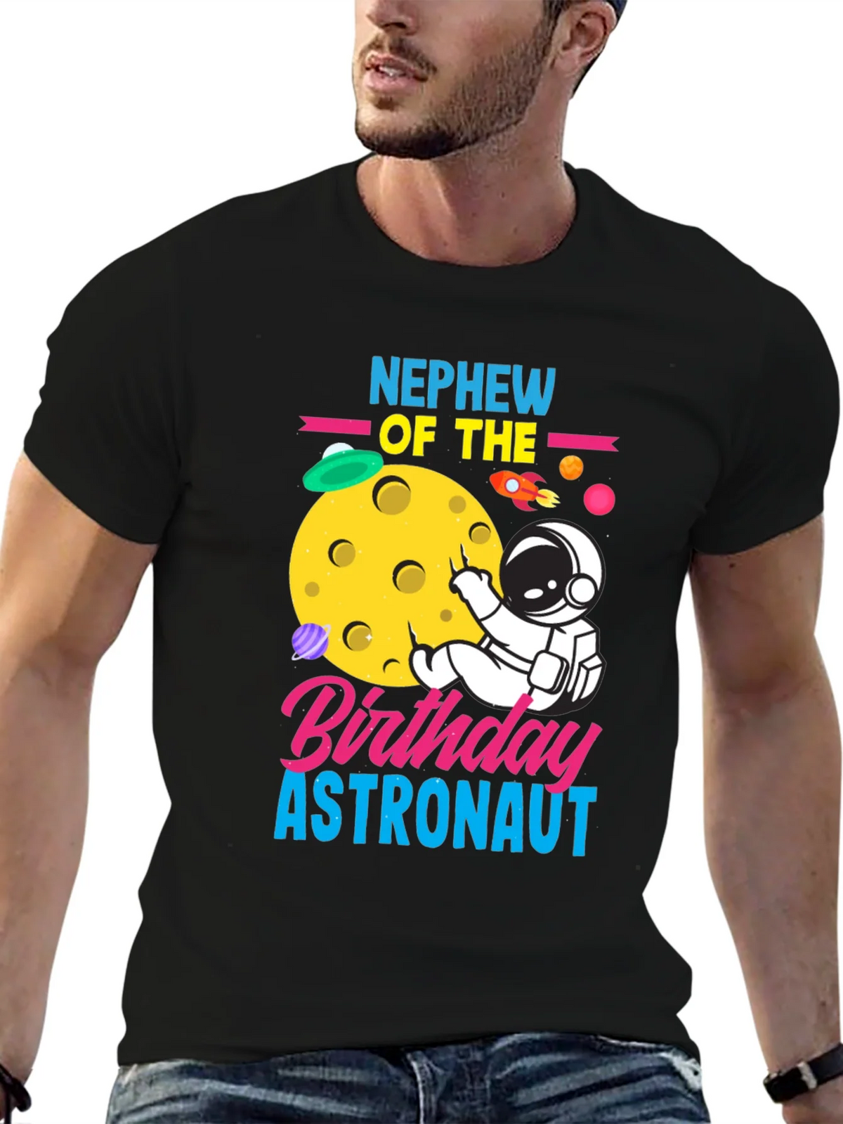 Nephew Birthday Astronaut T-Shirt product image 4