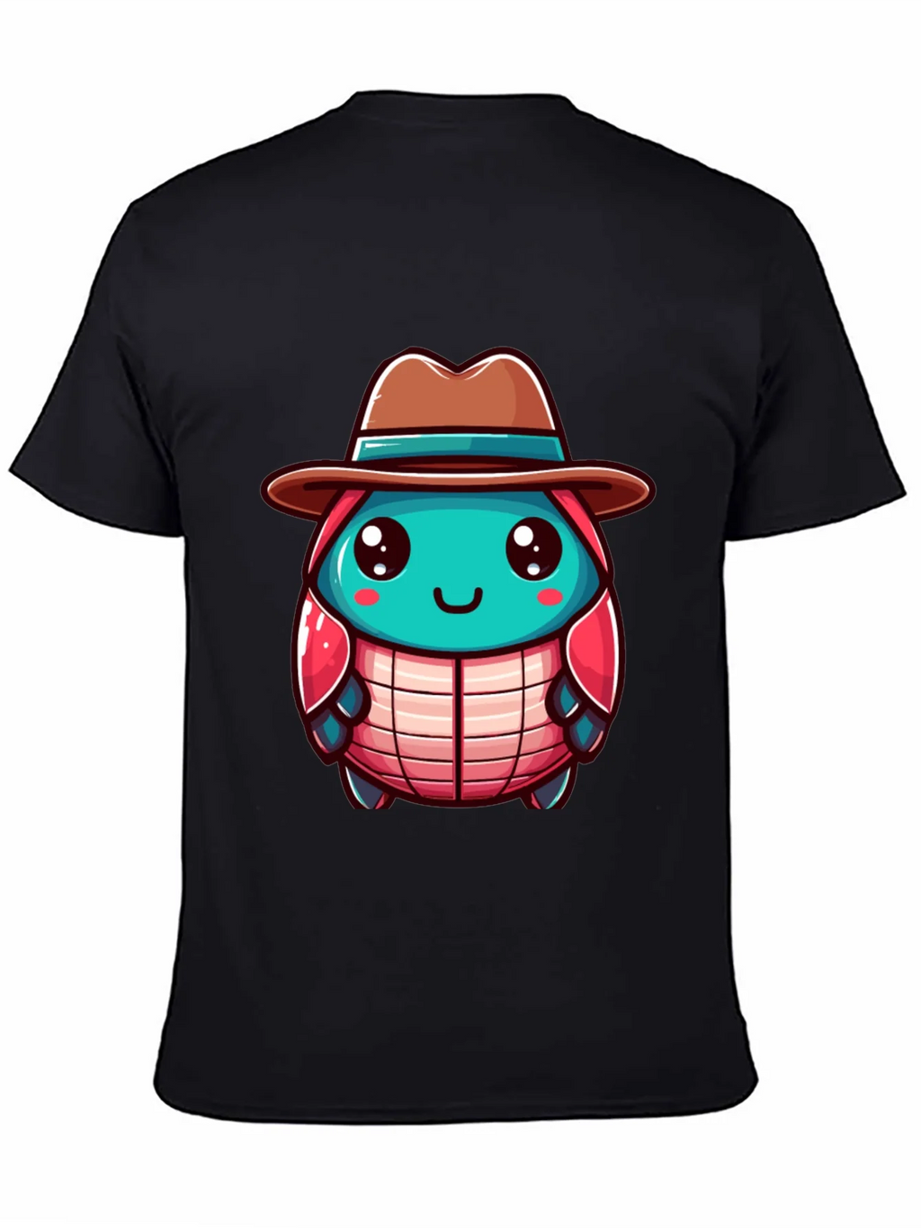 Cartoon Character on Black T-Shirt product image 4