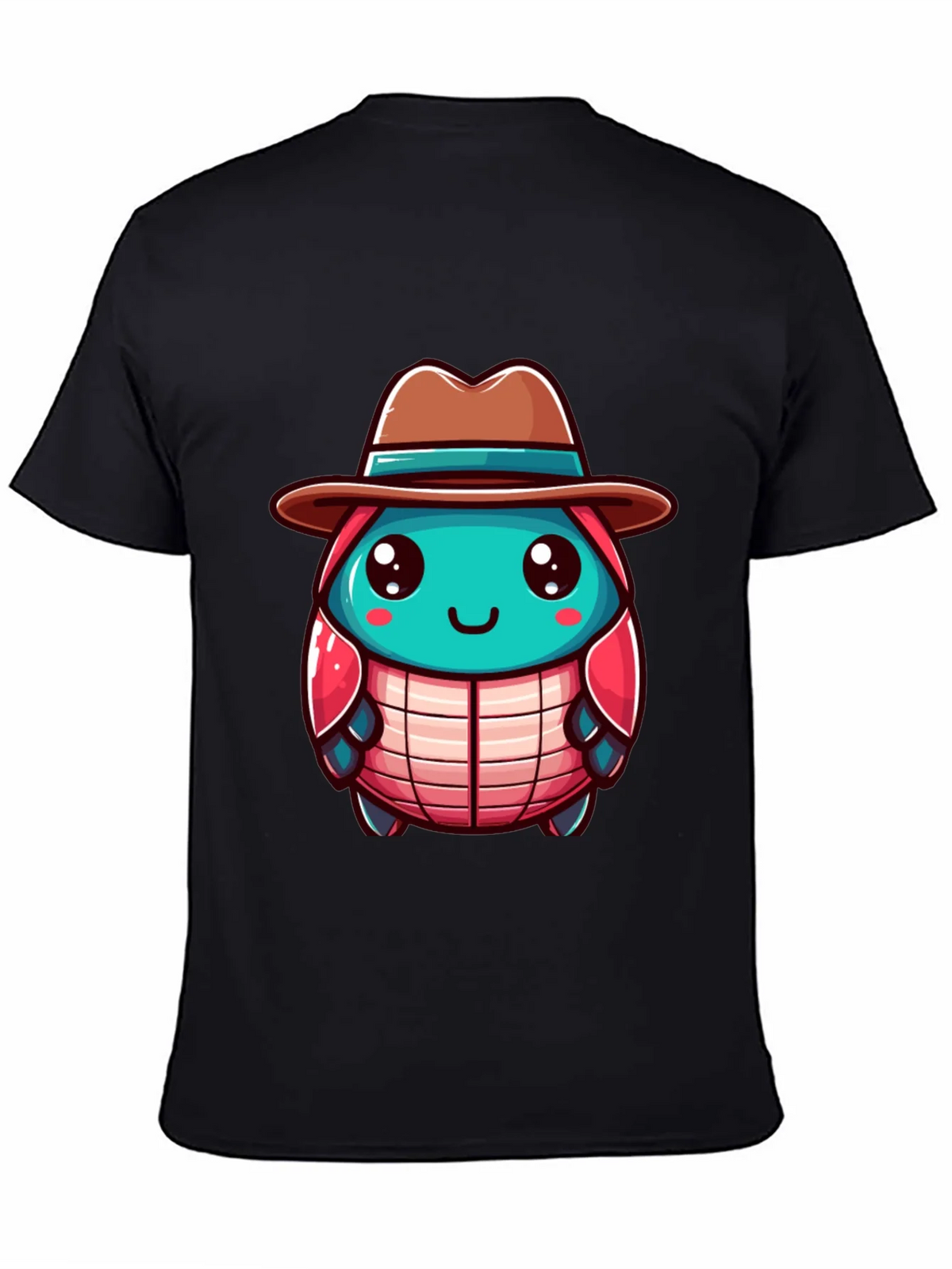 Cartoon Character on Black T-Shirt product image 4