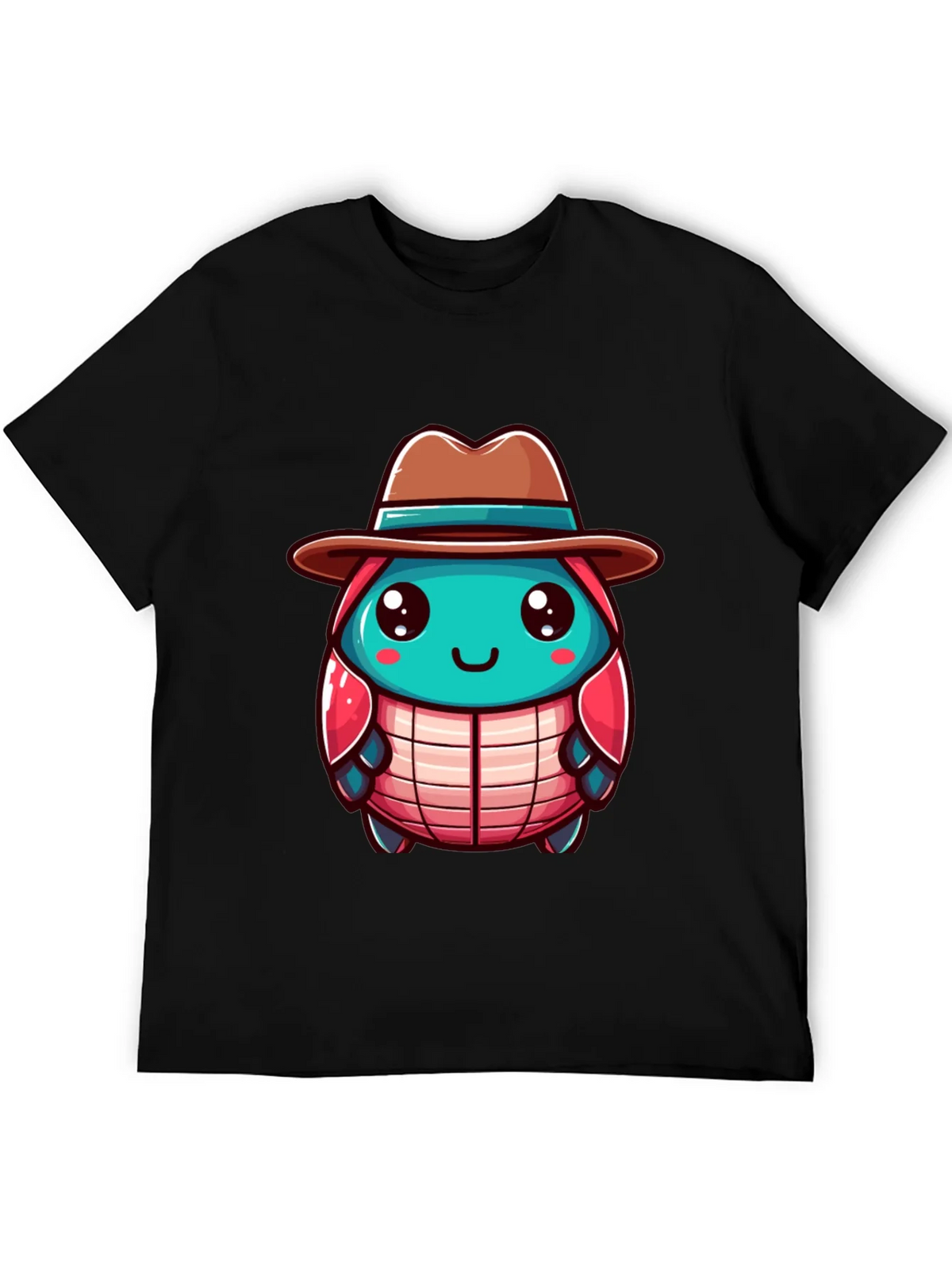 Cartoon Character on Black T-Shirt product image 5