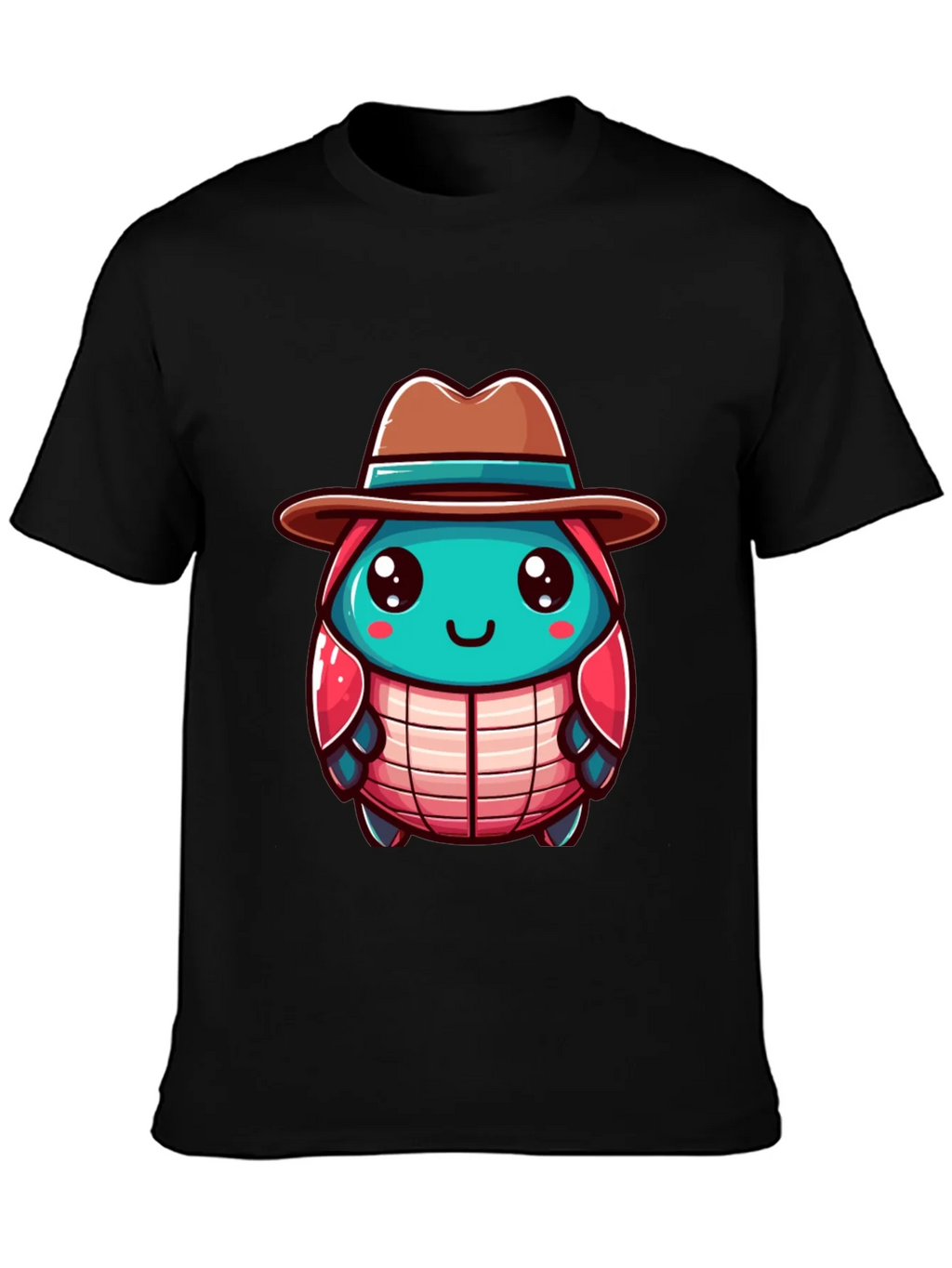 Cartoon Character on Black T-Shirt product image 3