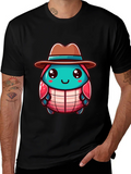 Cartoon Character on Black T-Shirt product image 1