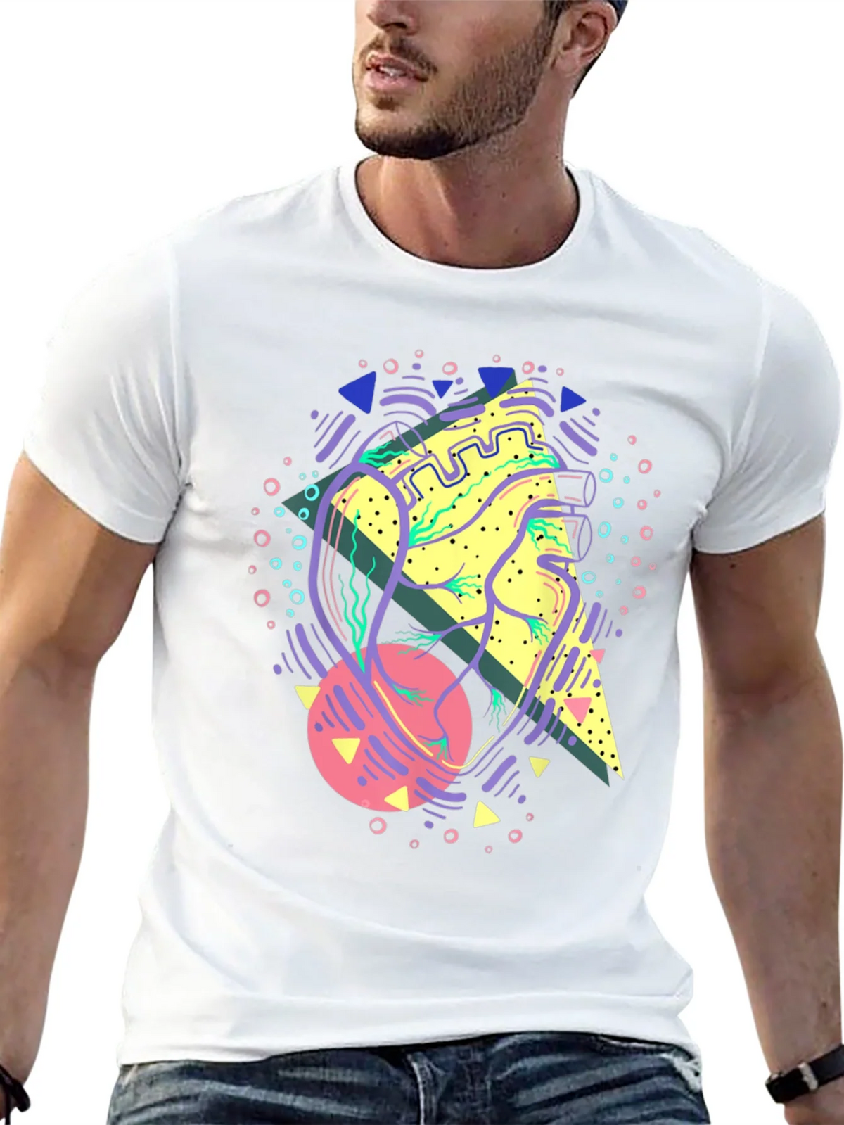 Retro Heart Graphic T-Shirt product image 12