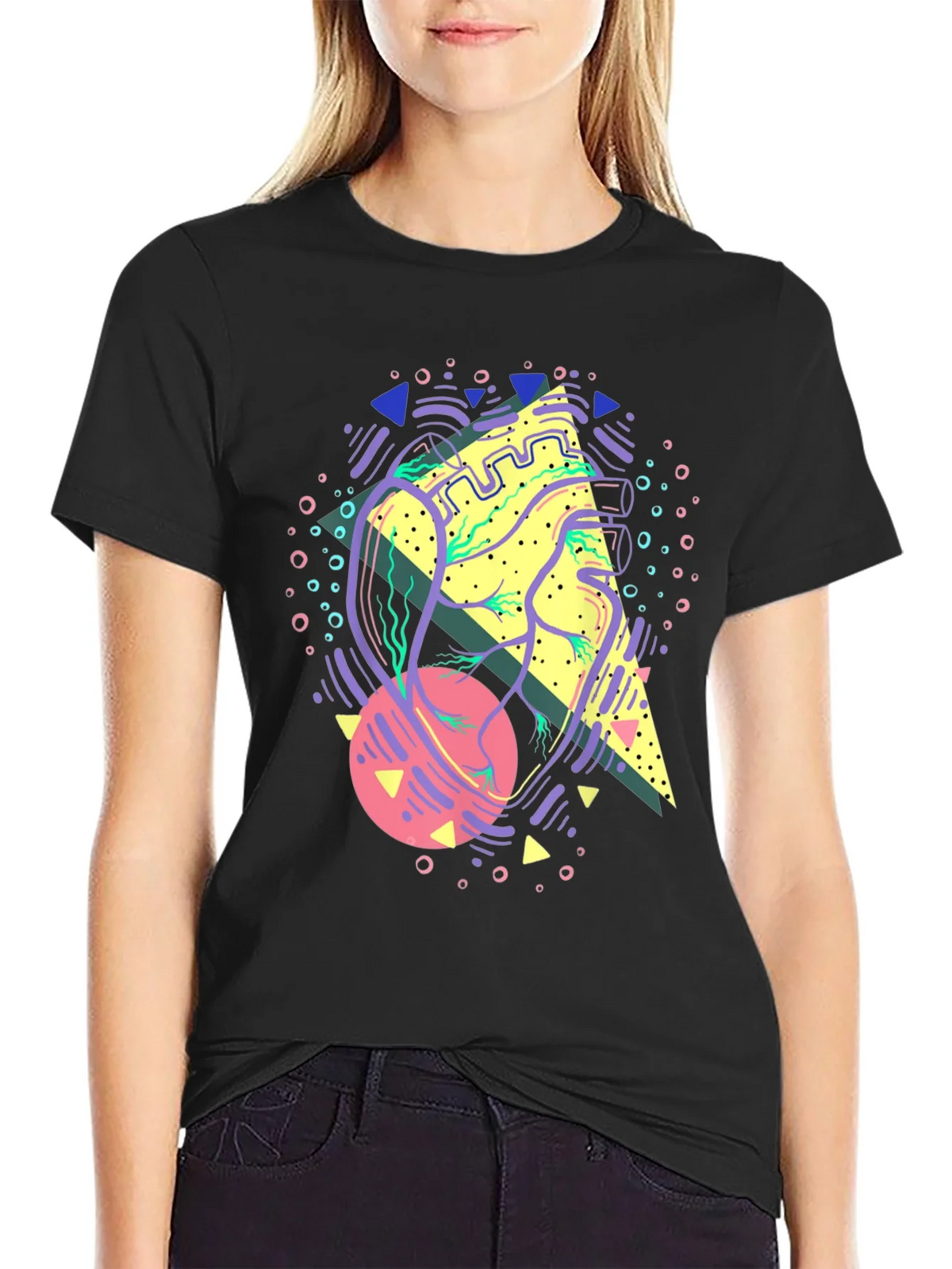 Retro Heart Graphic T-Shirt product image 2