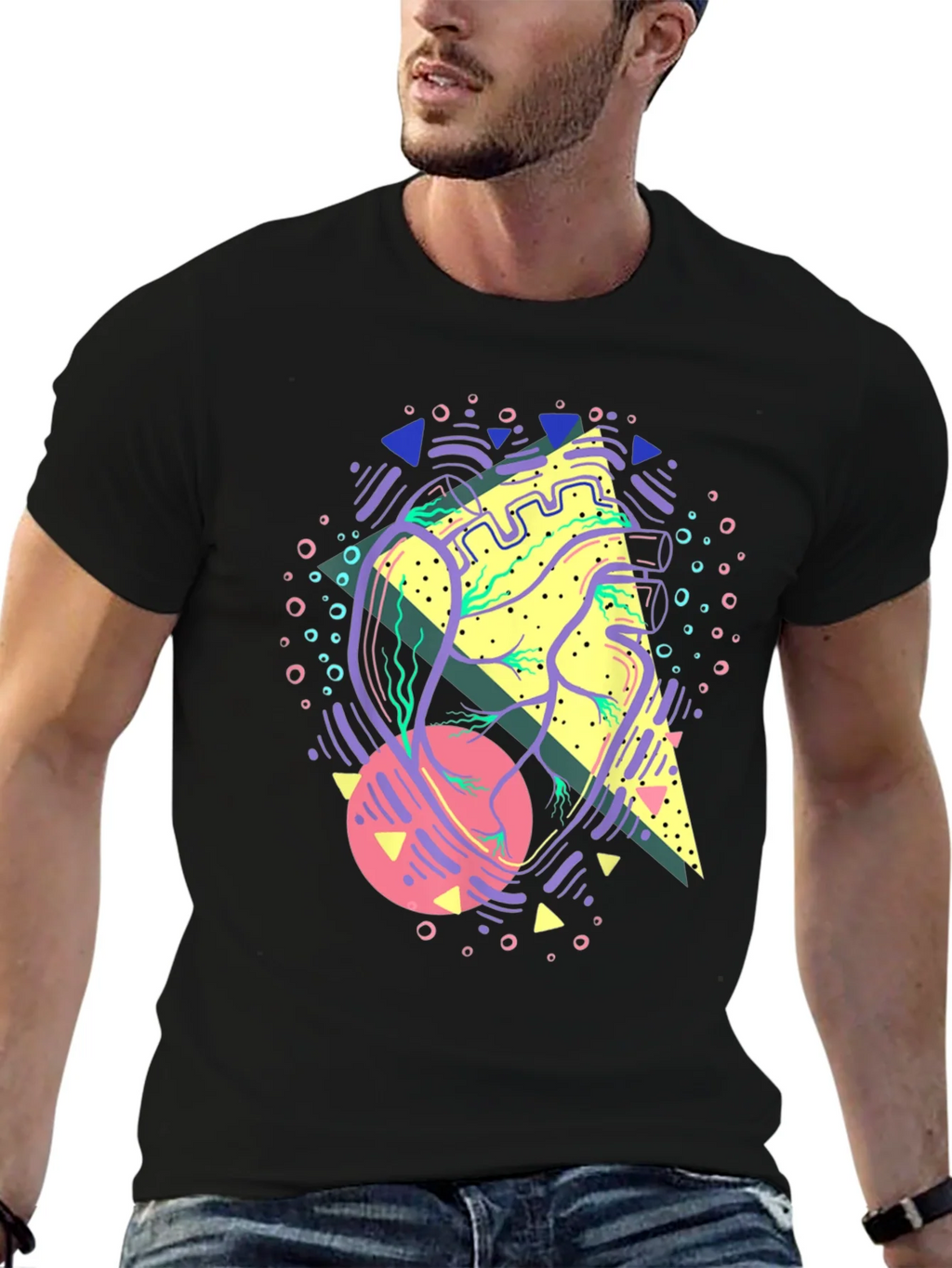 Retro Heart Graphic T-Shirt product image 6