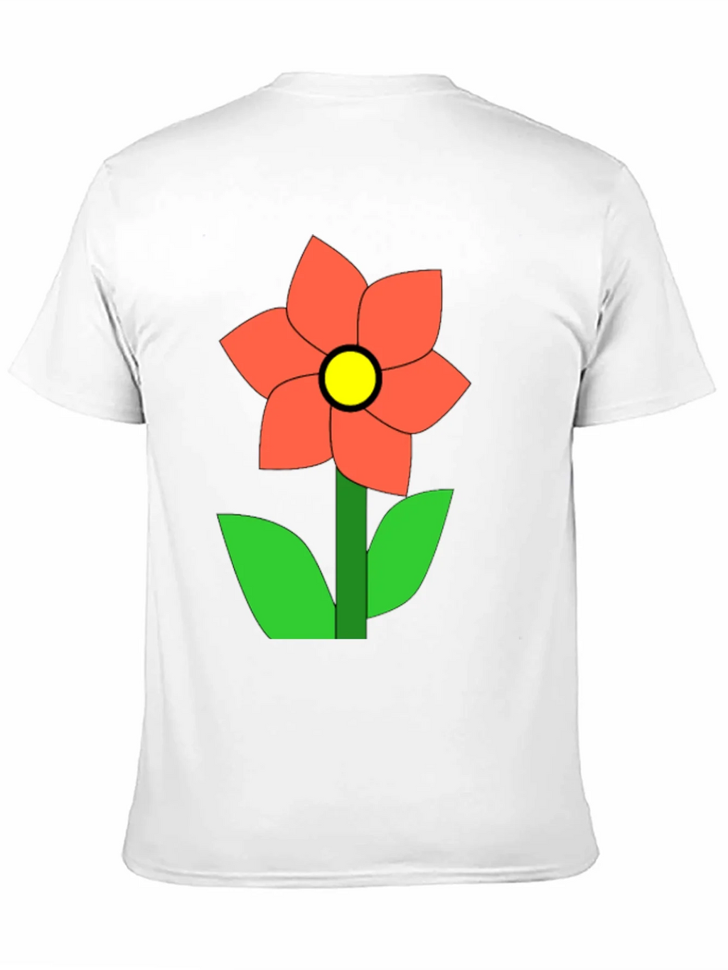 Flower Graphic Black T-Shirt Casual Wear product image 10