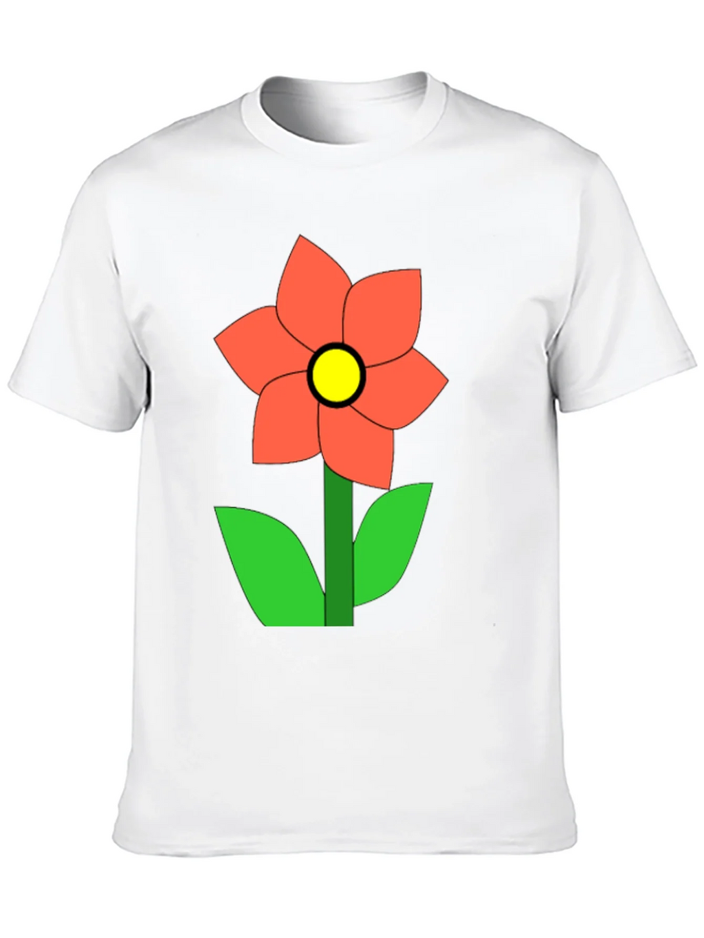 Flower Graphic Black T-Shirt Casual Wear product image 9