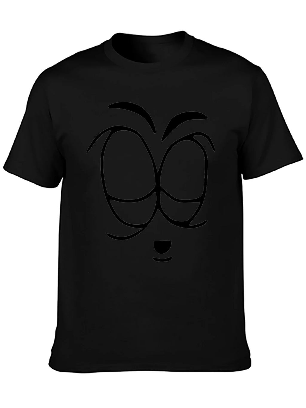 Black Cartoon Face Graphic T-Shirt product image 3
