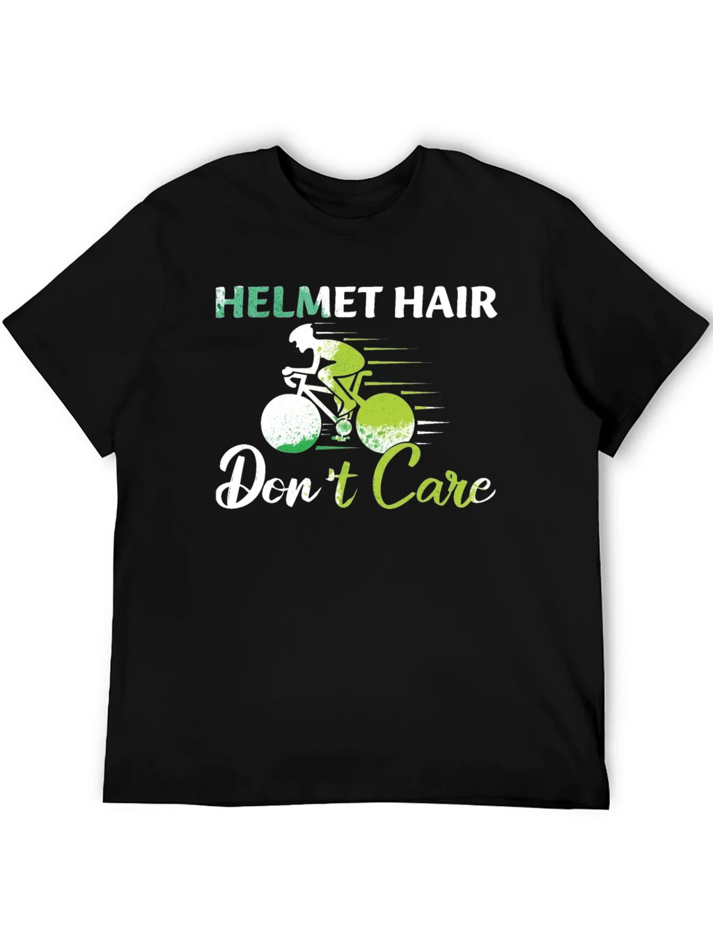 Helmet Hair Dont Care T-Shirt Cycling Biking Tee product image 5